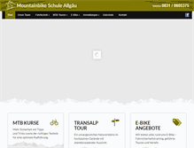 Tablet Screenshot of mtb-schule-allgaeu.de